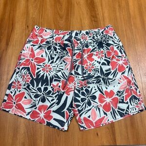 Maui and SonsMen's Athletic Shorts Red and Black Size: L